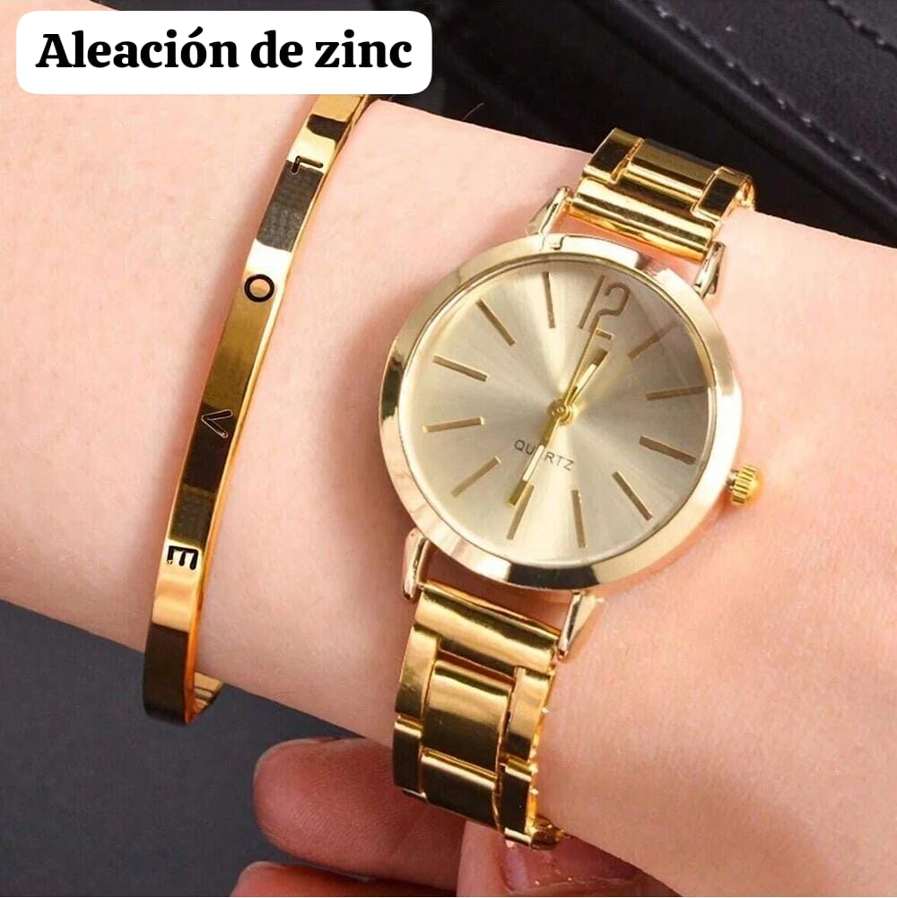 RELOJ Y PULSERA DE DAMA