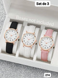 SET DE 3 RELOJ DE MUJER