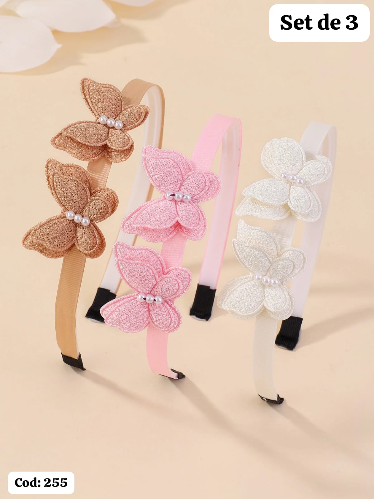 SET DE 3 DIADEMAS