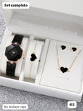 SET COMPLETO DE RELOJ + ACCESORIOS NEGROS