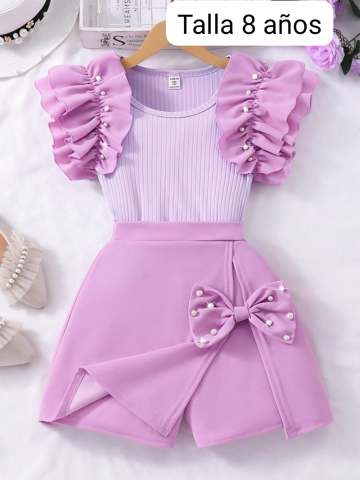 VESTIDO DE NIÑA MORADO