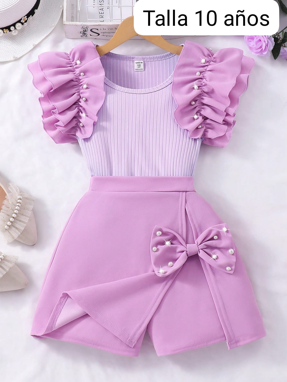 VESTIDO DE NIÑA MORADO