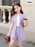 CONJUNTO DE NIÑA MORADO