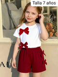 CONJUNTO DE NIÑA OCRE