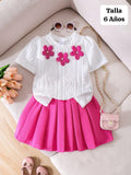 CONJUNTO DE NIÑA DE FALDA
