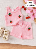 CONJUNTO DE NIÑA DE FRESA