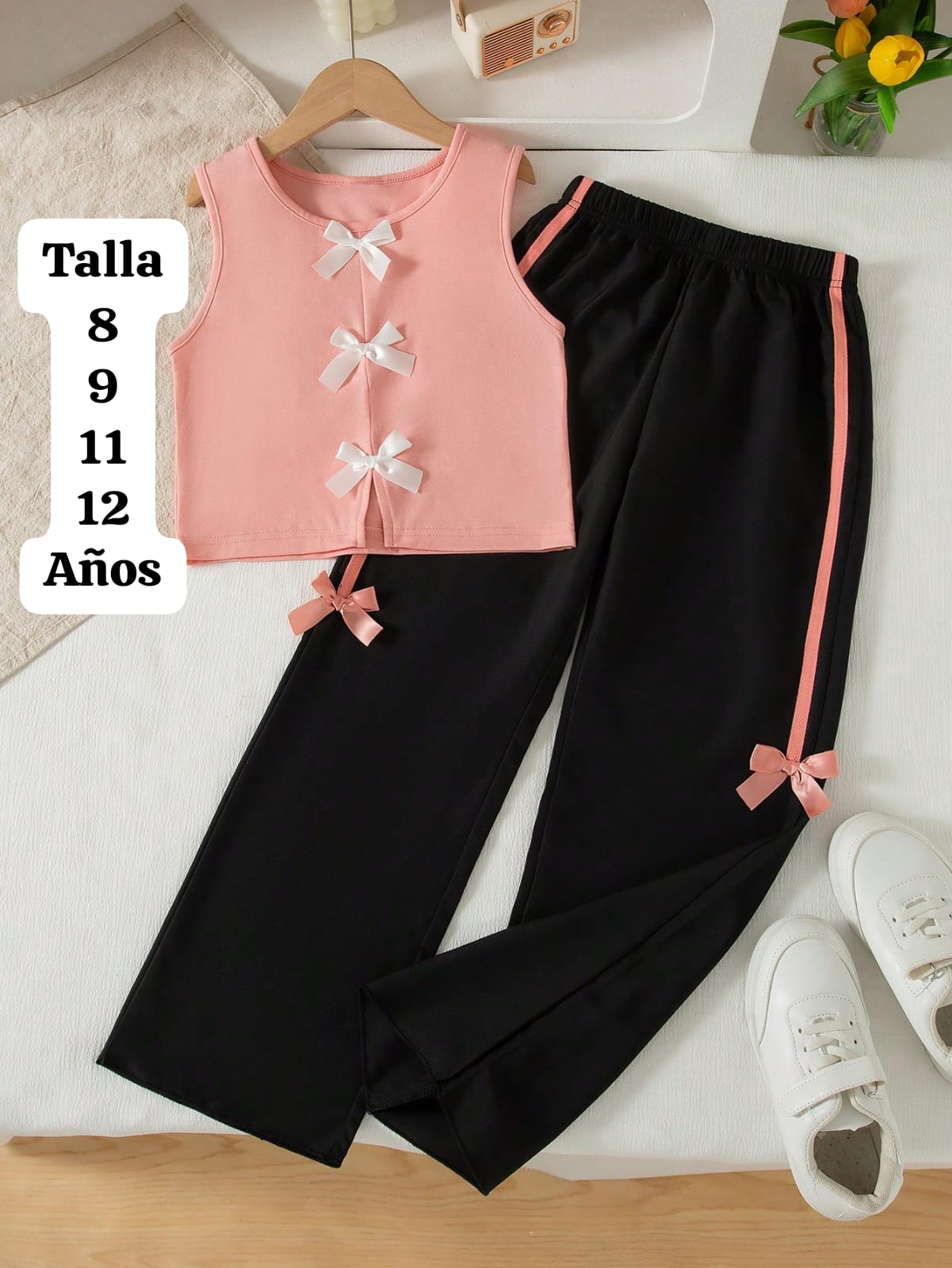 CONJUNTO DE NIÑA CON PANTALONETA