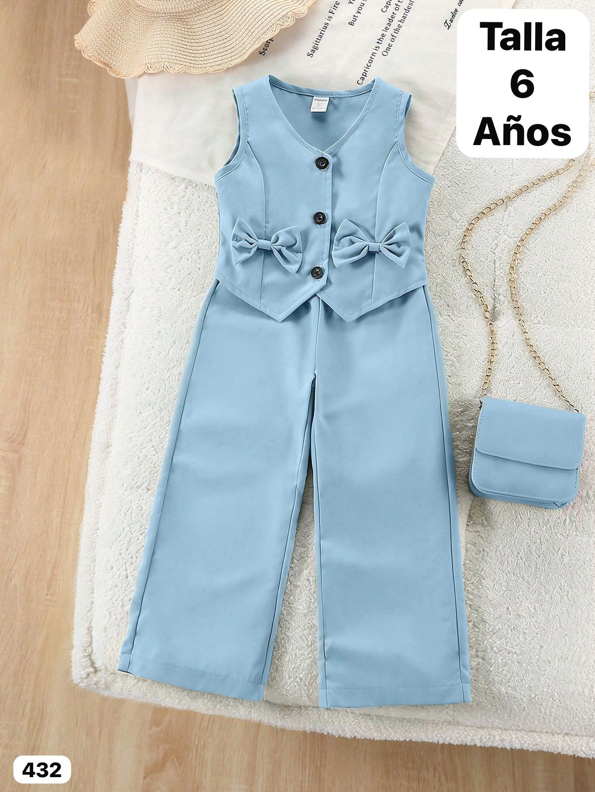 CONJUNTO CELESTE DE NIÑA