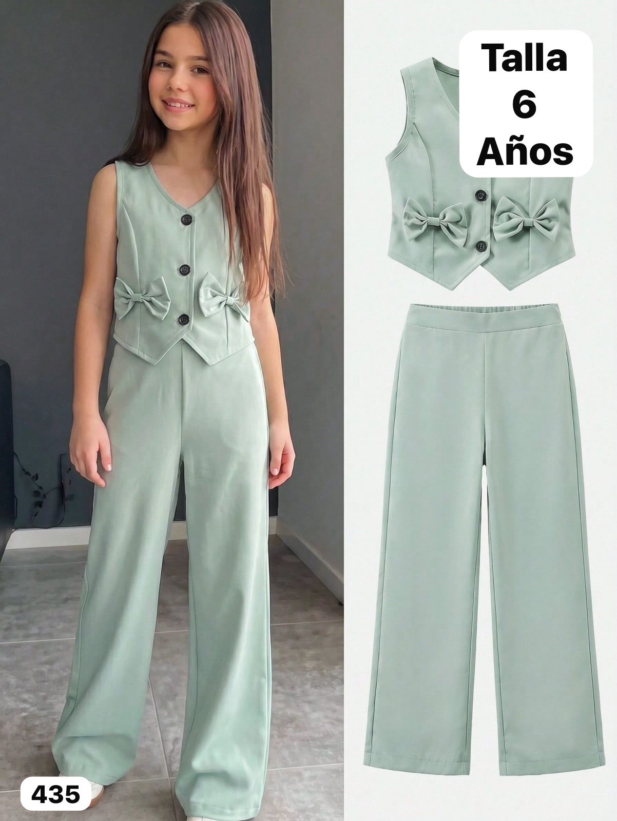 CONJUNTO DE PANTALONETA DE NIÑA