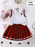 CONJUNTO DE FALDA DE NIÑA