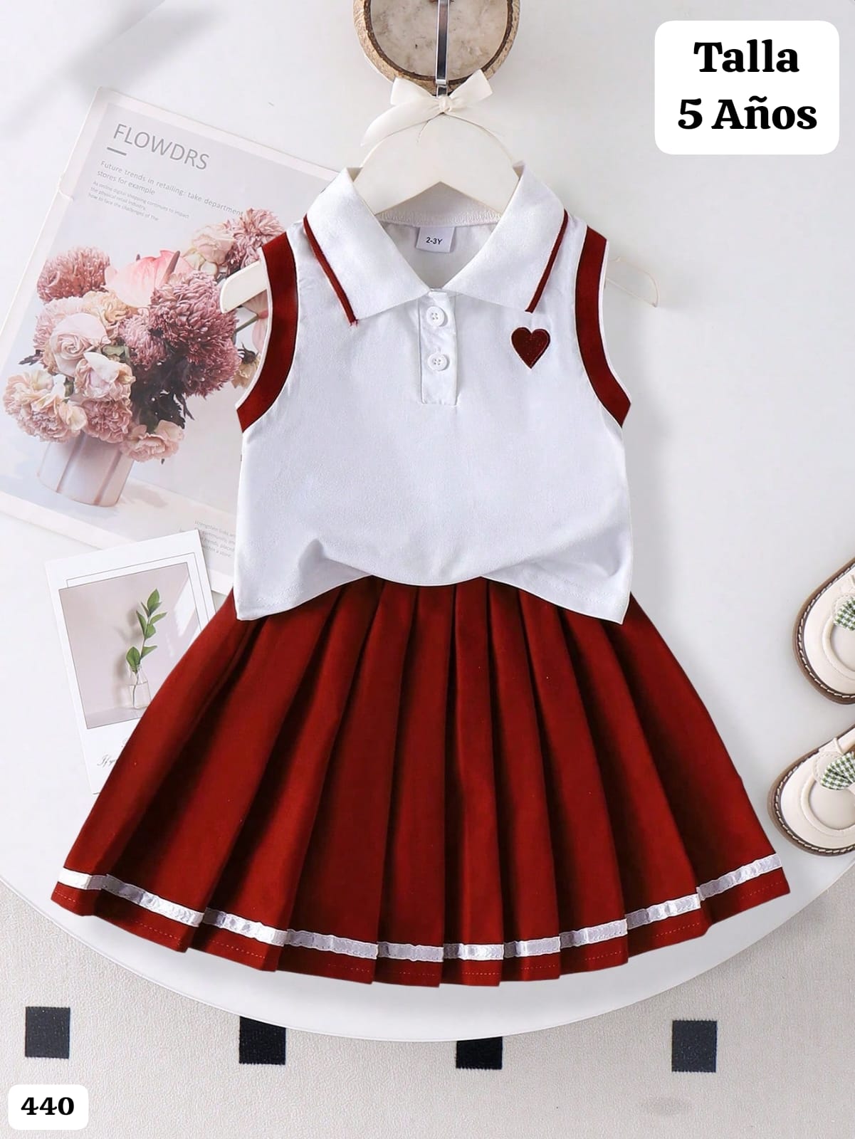 CONJUNTO DE FALDA DE NIÑA