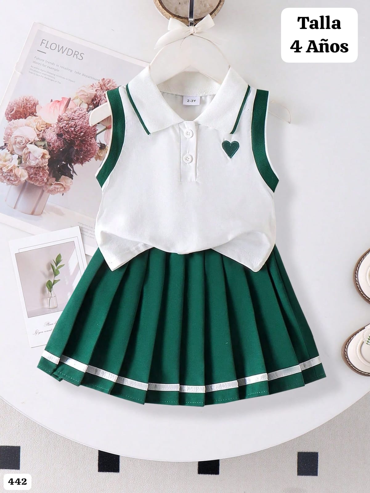 CONJUNTO DE FALDA DE NIÑA