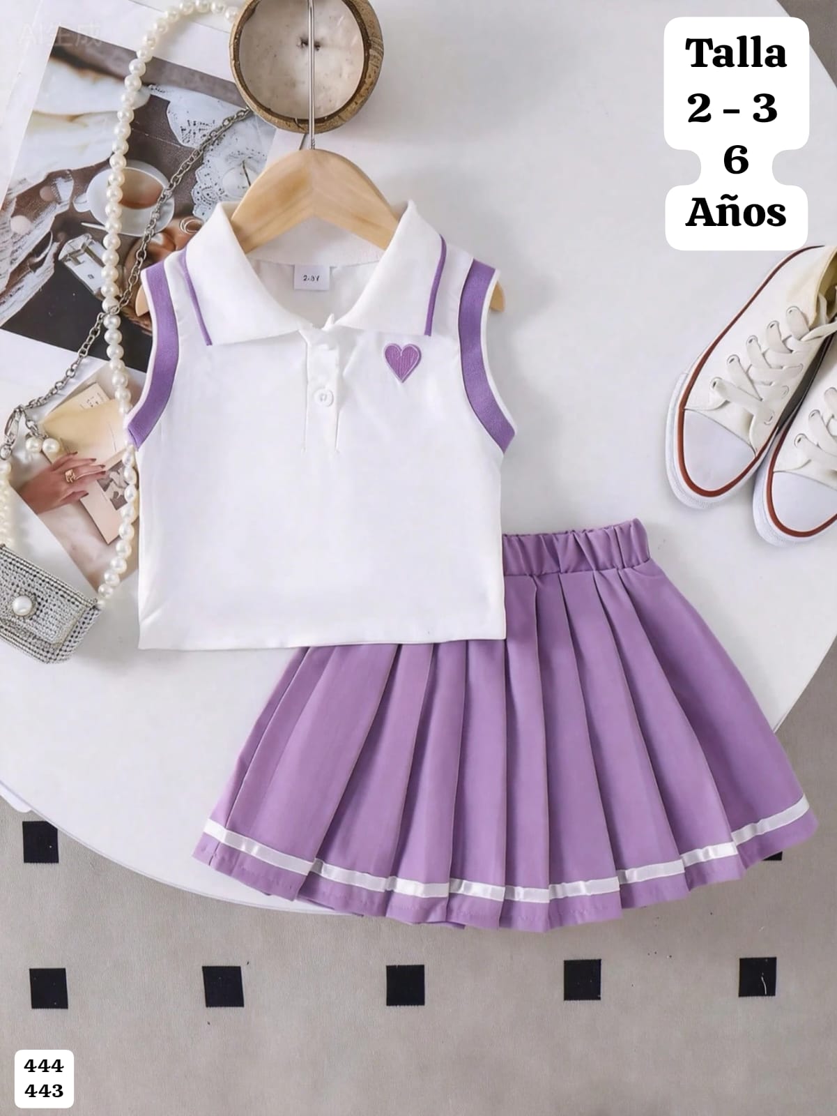 CONJUNTO DE FALDA DE NIÑA