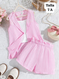 CONJUNTO FORMAL ROSADO DE NIÑA