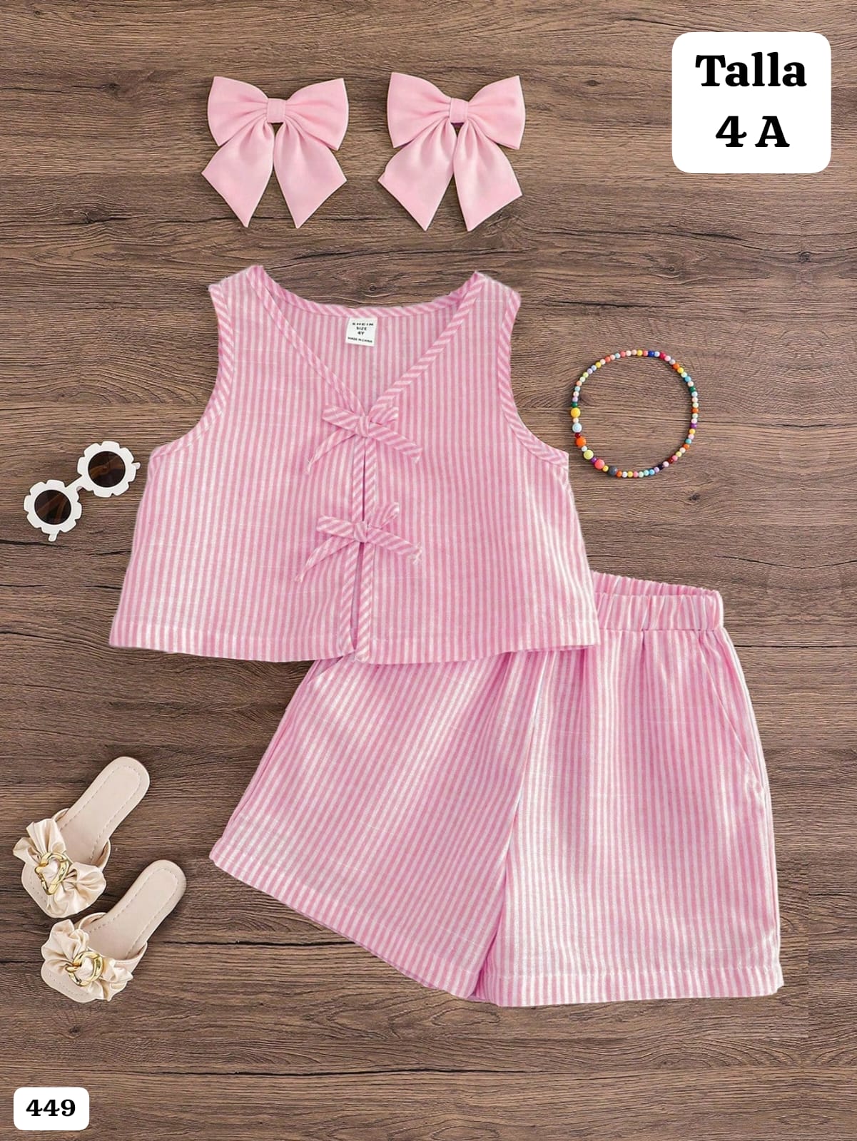 CONJUNTO DE NIÑA CON SHORT