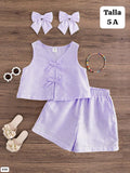 CONJUNTO DE NIÑA CON SHORT
