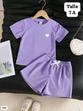 CONJUNTO DE SHORT DE NIÑA