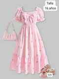 VESTIDO LARGO DE NIÑA