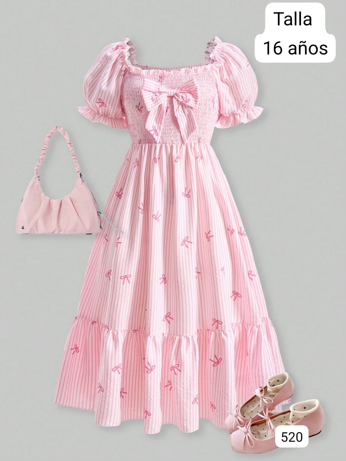 VESTIDO LARGO DE NIÑA