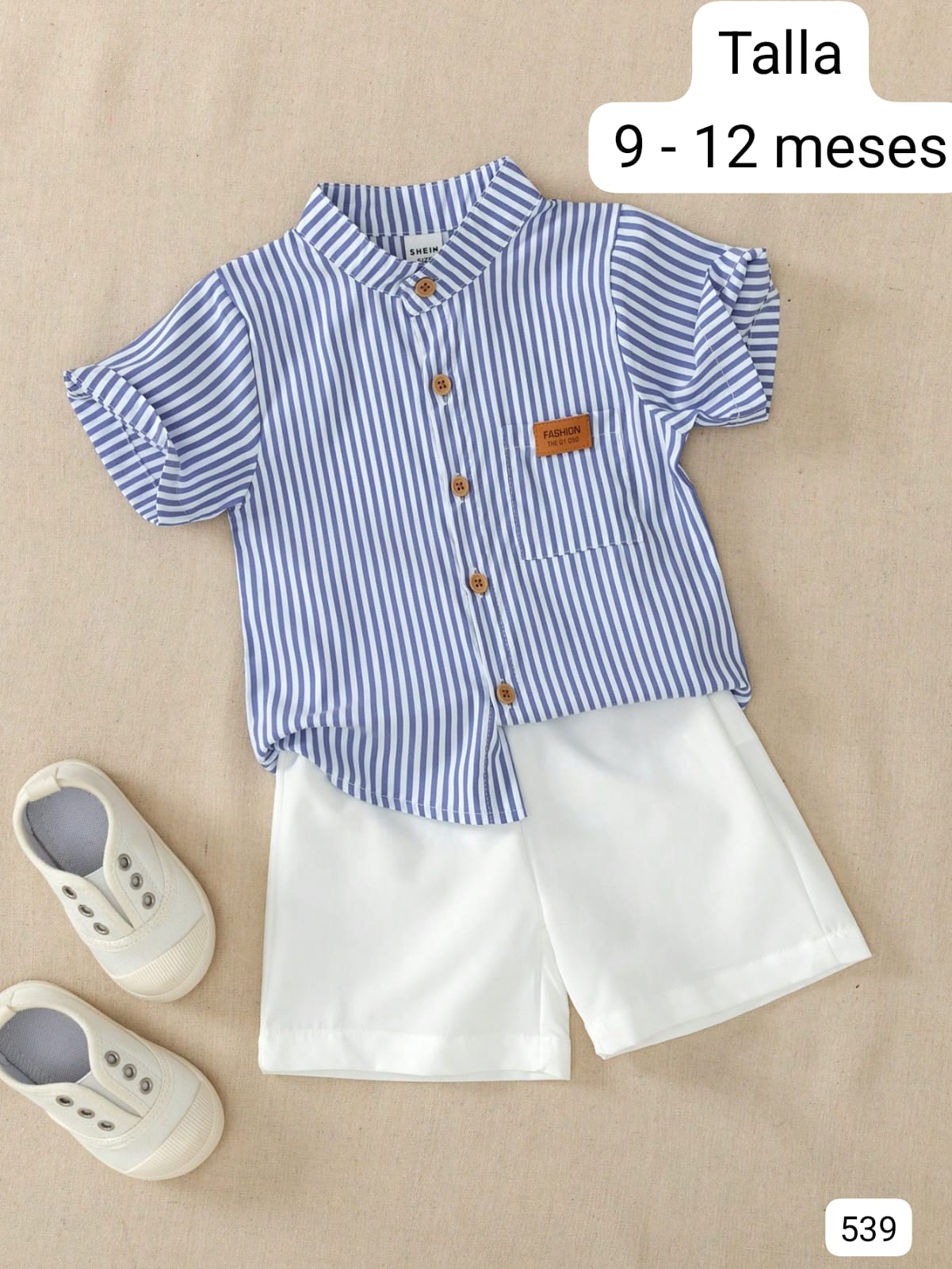 CONJUNTO DE VARON CALZONETA BLANCA