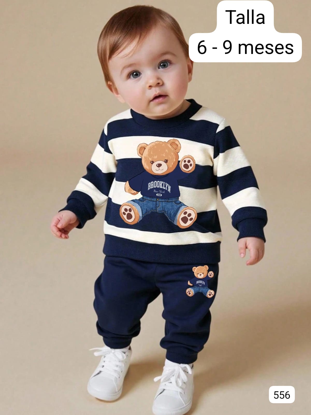 CONJUNTO DE BEBÉ CAMISA MANGA LARFGA