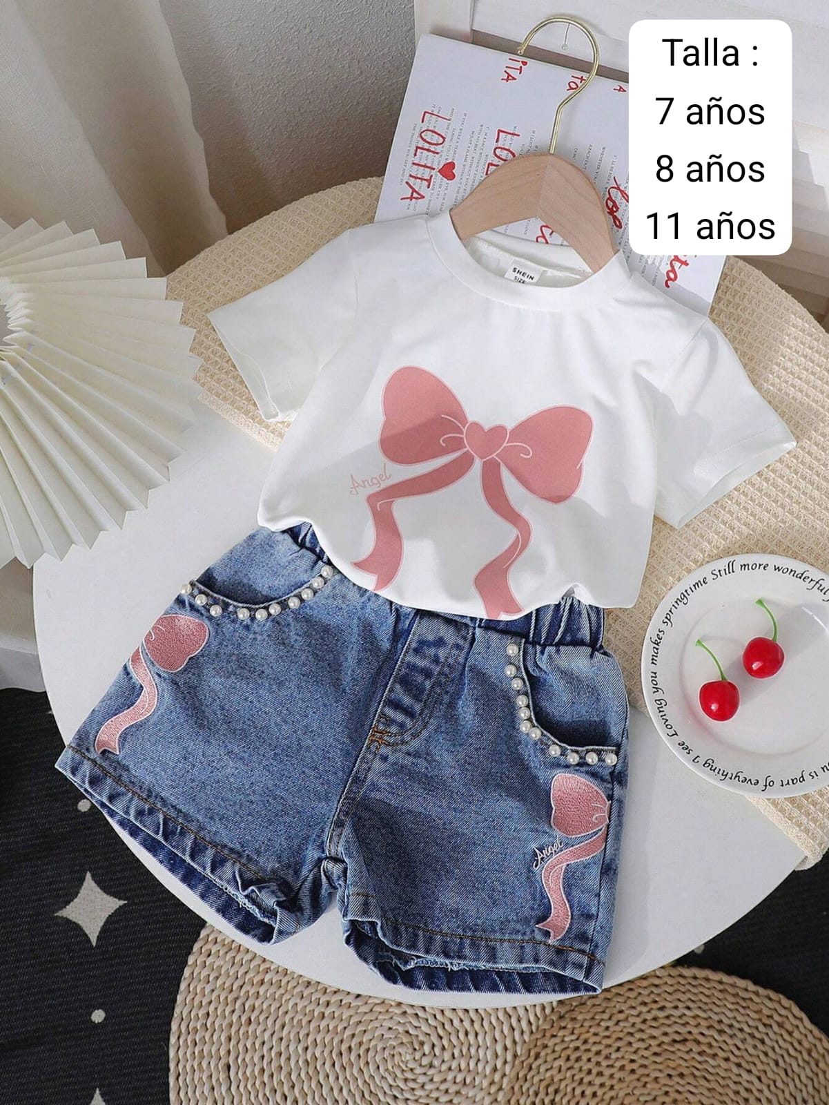 CONJUNTO CON SHORT DE NIÑA