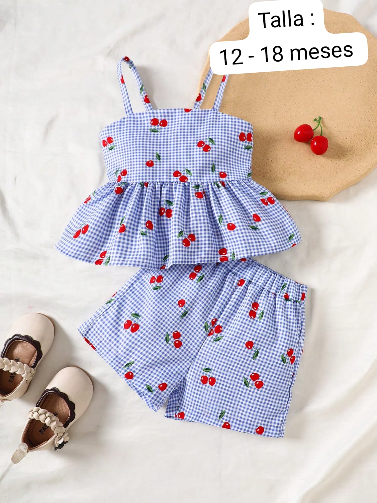 CONJUNTO DE NIÑA DE CEREZA