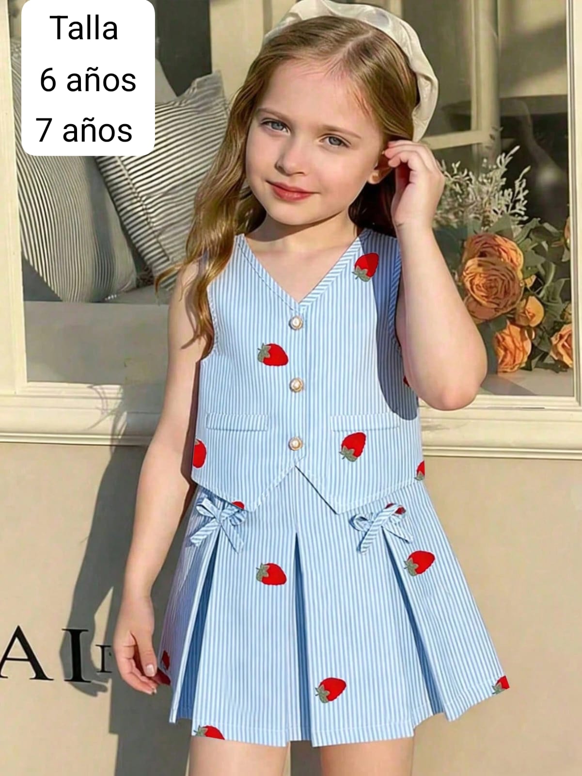 CONJUNTO DE NIÑA DE FALDA