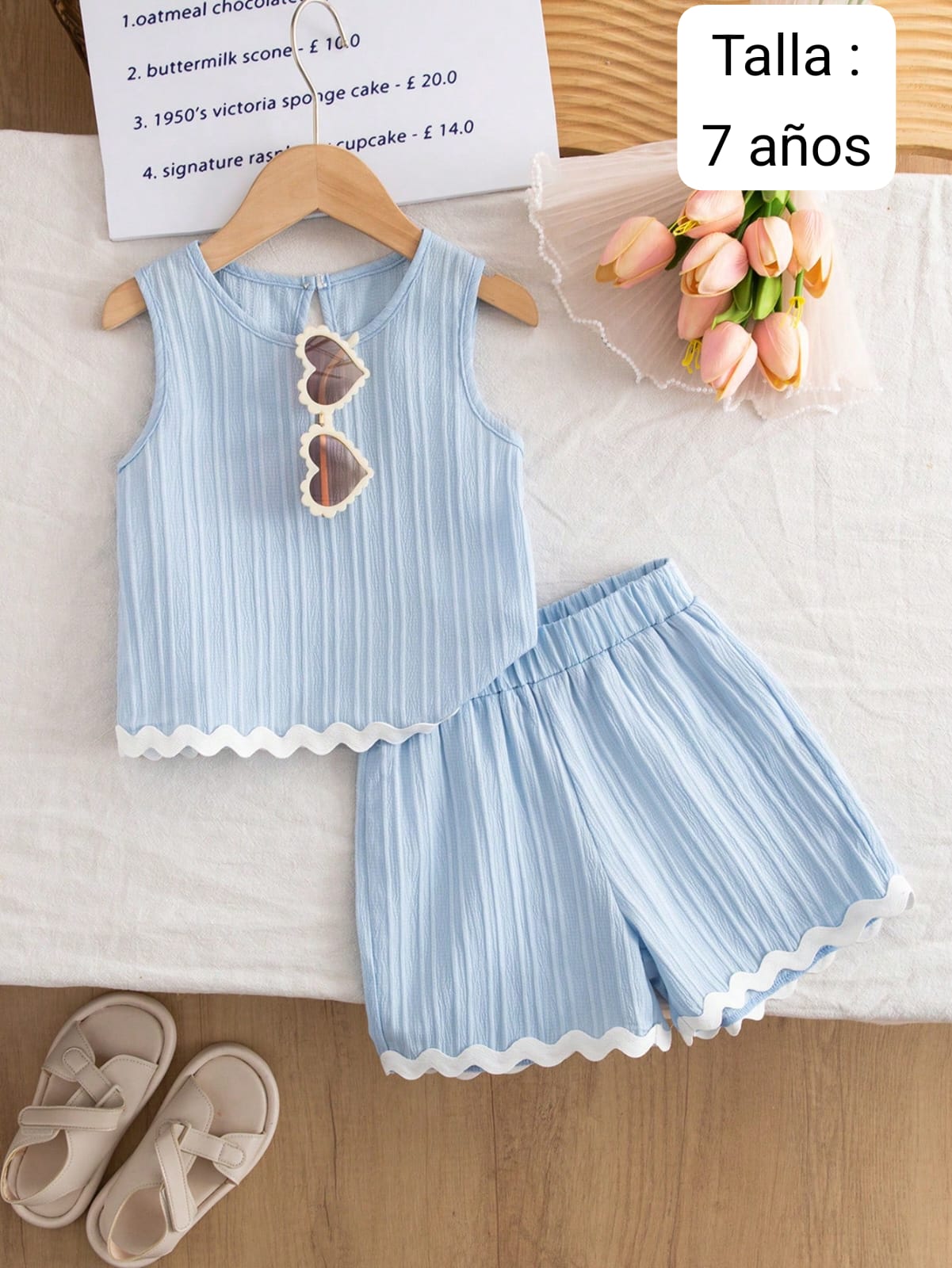 CONJUNTO CELESTE DE NIÑA