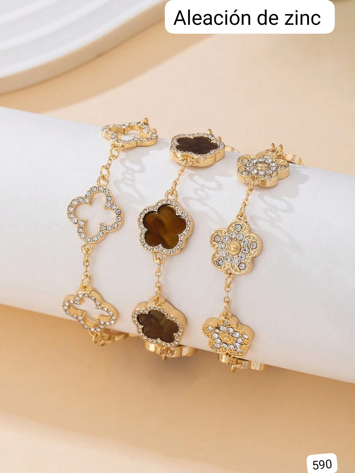 SET DE 3 PULSERA ESTILO VANCLEF