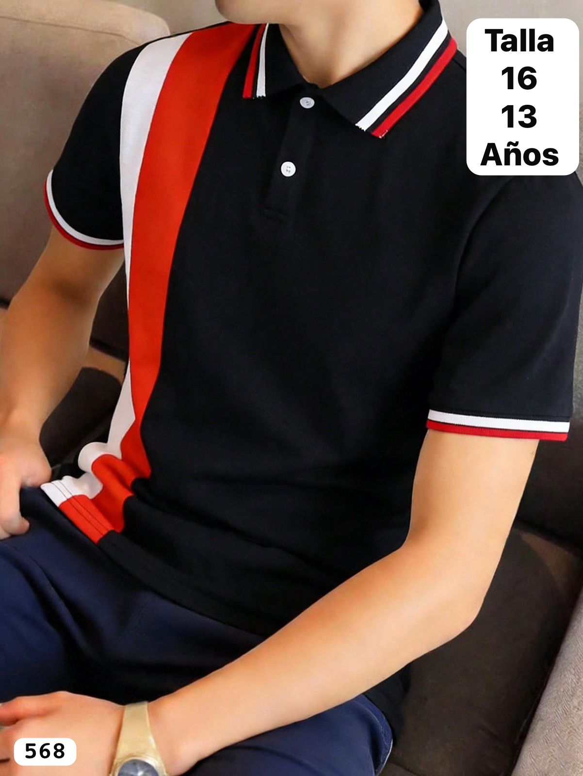 CAMISA SPORT AZUL DE VARON