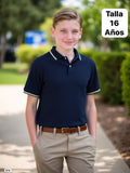 CAMISA SPORT AZUL DE JOVEN