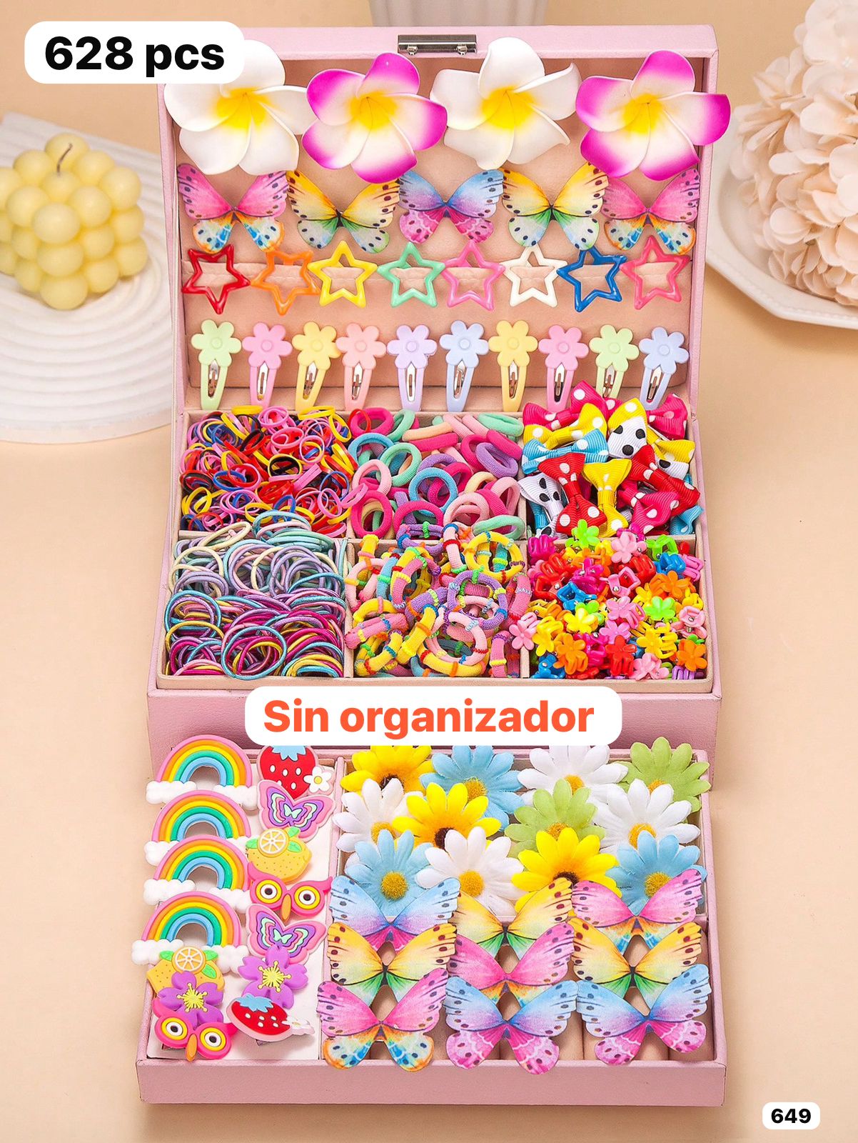 628 PIEZAS DE ACCESORIOS DE NIÑA