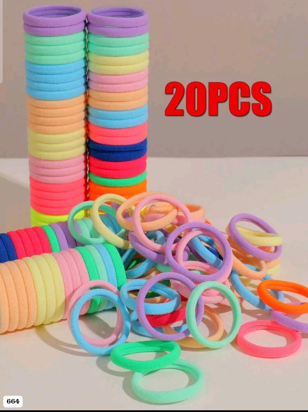 20 PIEZAS DE COLAS DE COLORES DE NIÑA