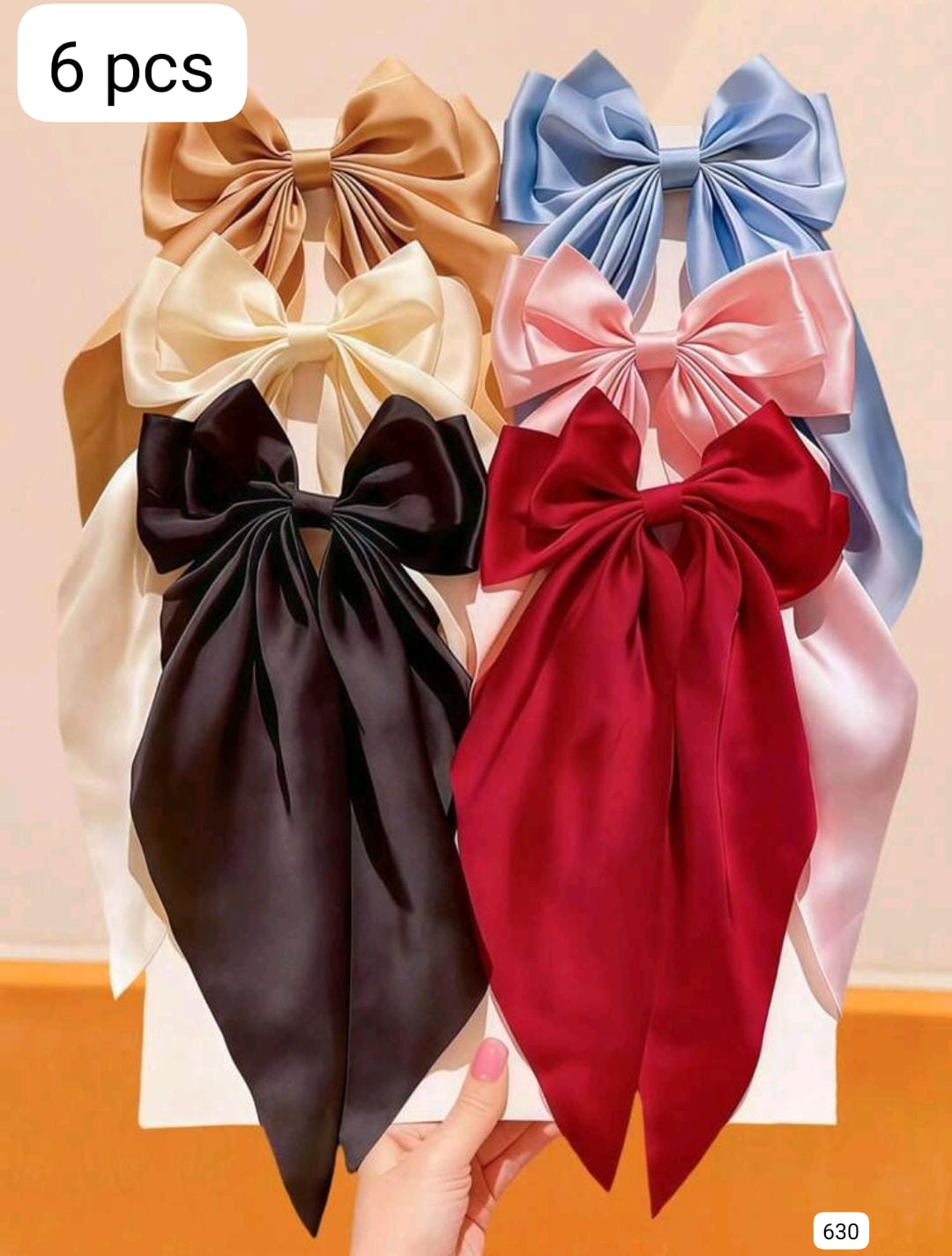 6 PIEZAS DE GANCHOS/MOÑOS DE PELO