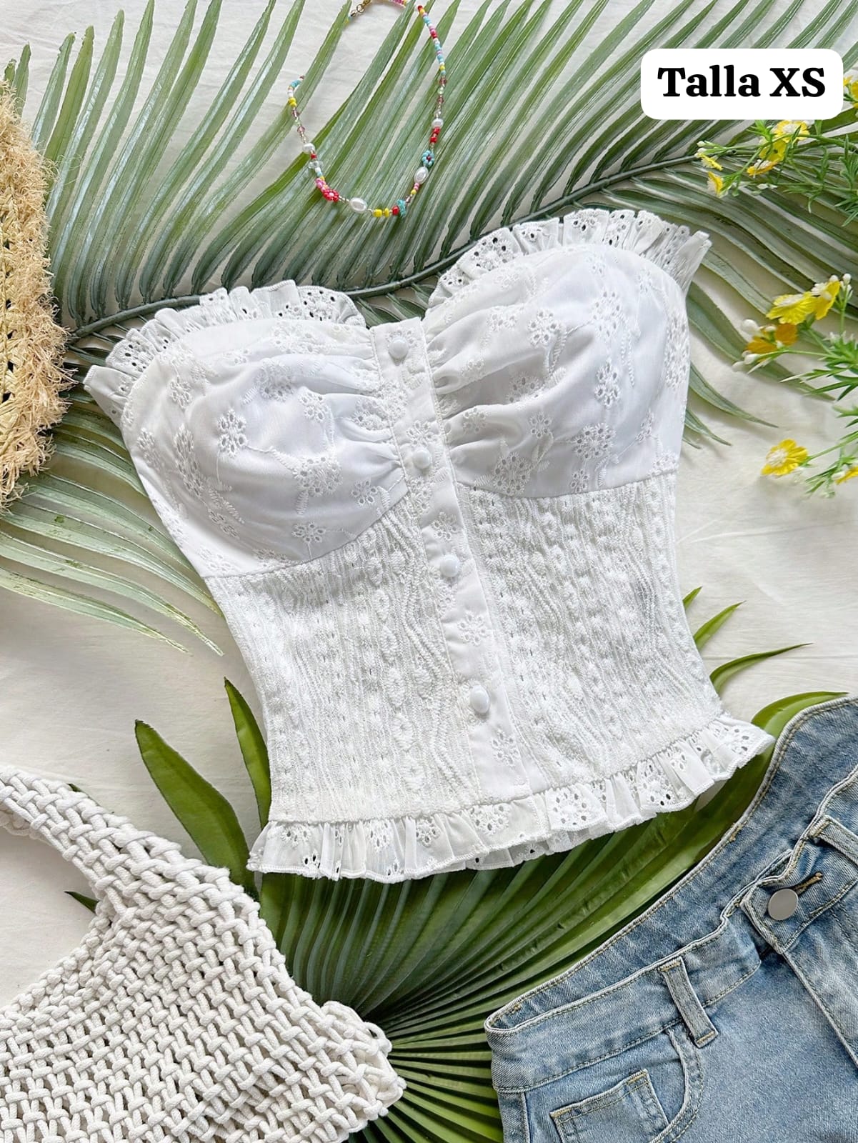 TOP CROP BLANCO DE MUJER