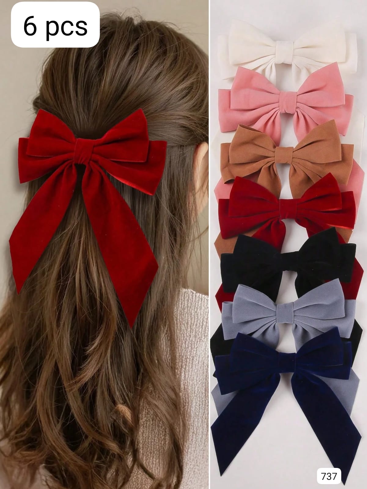 6 PIEZAS DE GANCHOS DE CABELLO