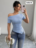 BLUSA MANGA CAIDA DE MUJER