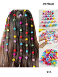 50 PIEZAS DE CLIPS DE PELO