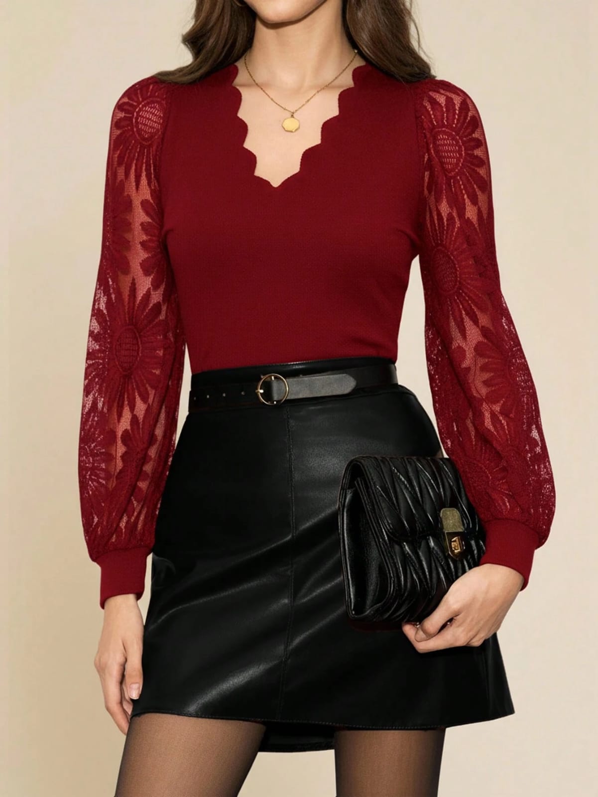 BLUSA MANGA LARGA DE MUJER