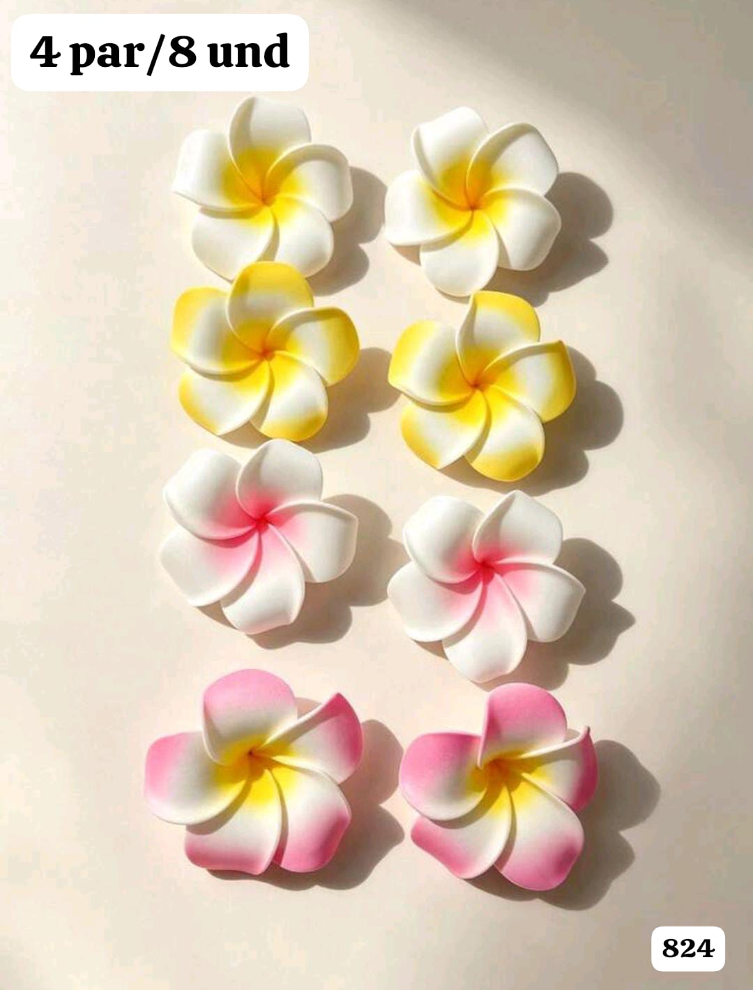 SET DE GANCHOS/CLIPS DE FLOR