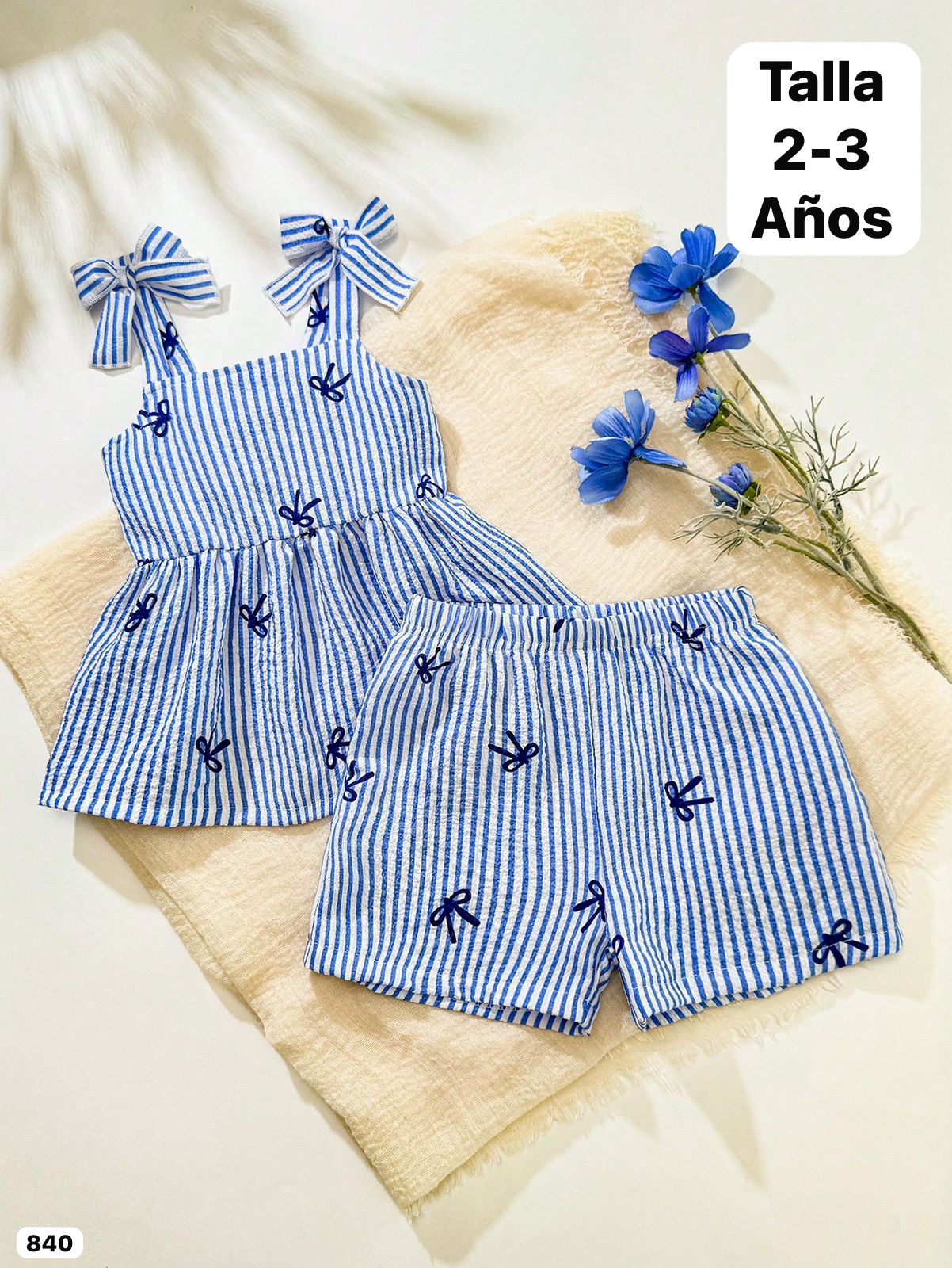 CONJUNTO DE SHORT AZUL