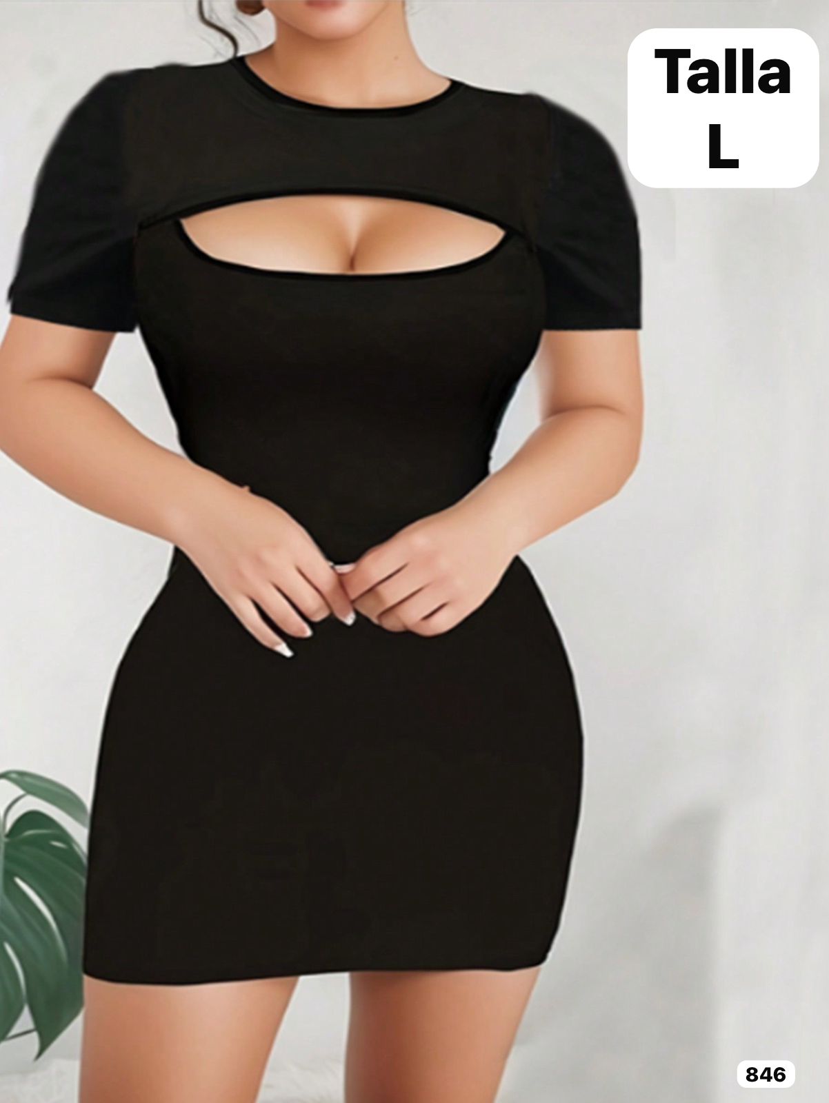 VESTIDO NEGRO PEGADO