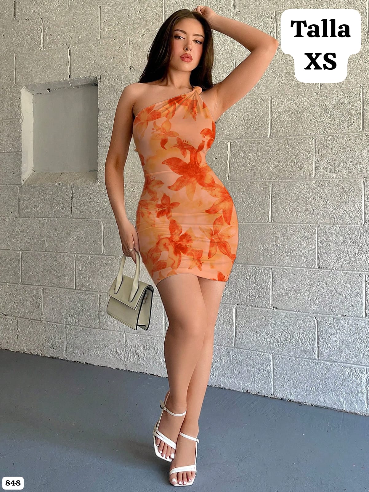 VESTIDO CORTO PEGADO DE MUJER