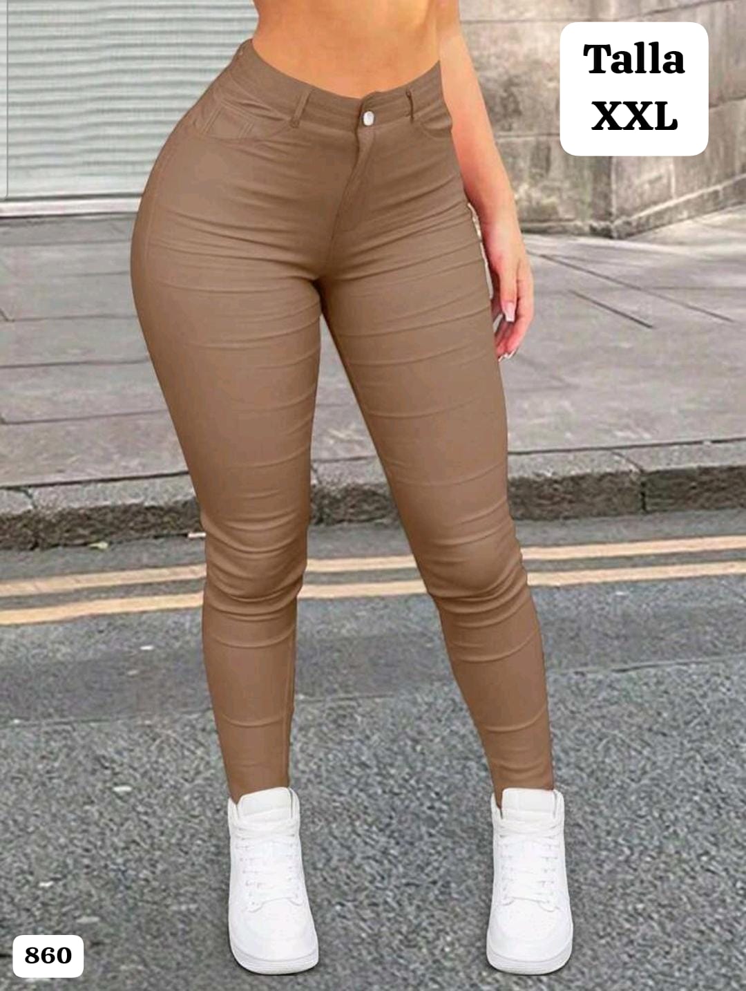 PANTALON CAFE DE MUJER