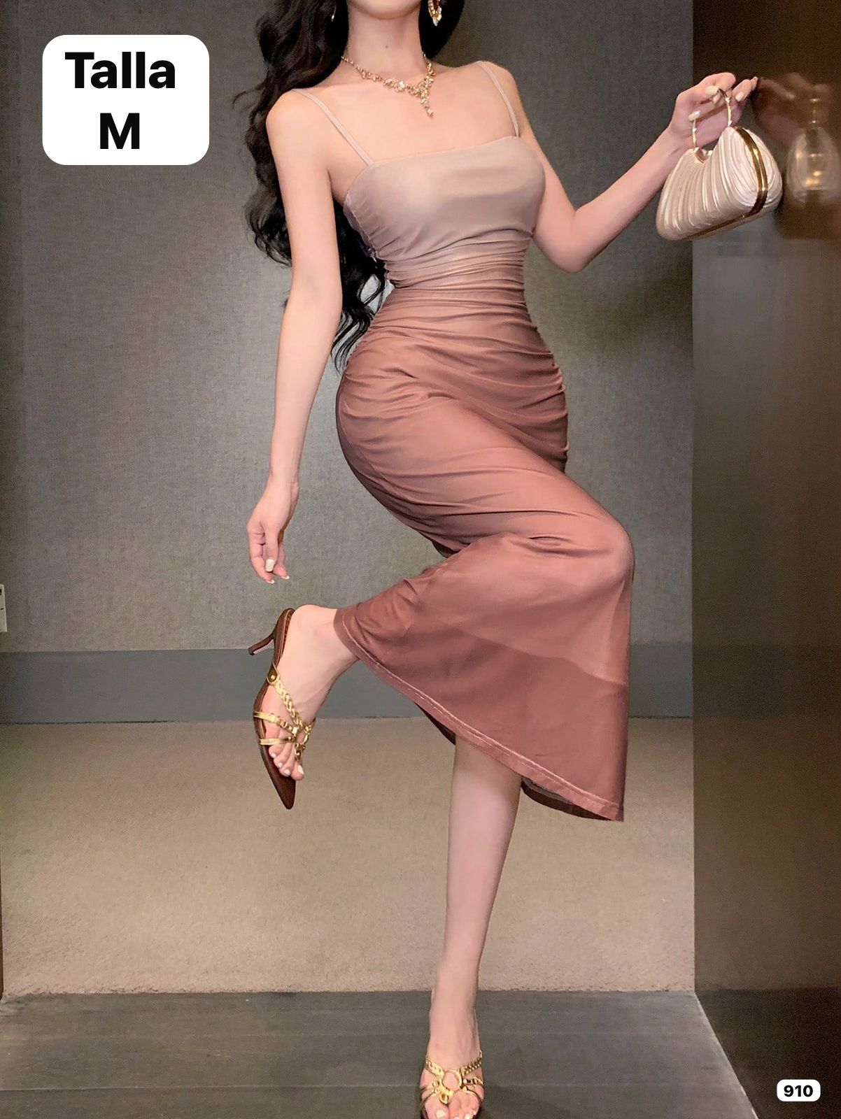 VESTIDO PEGADO DE MUJER
