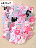 SET DE 24 PARES DE CALCETINES DE NIÑA