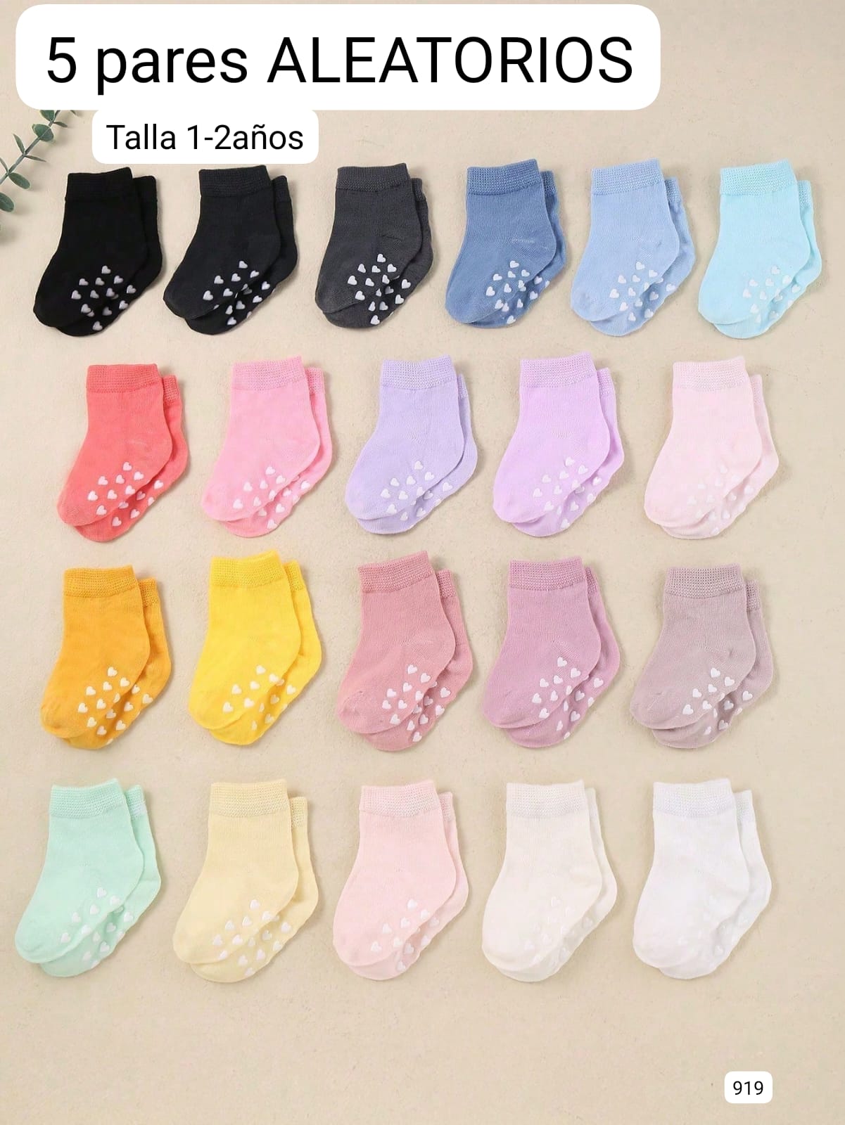 5 PARES DE CALCETINES DE COLORES