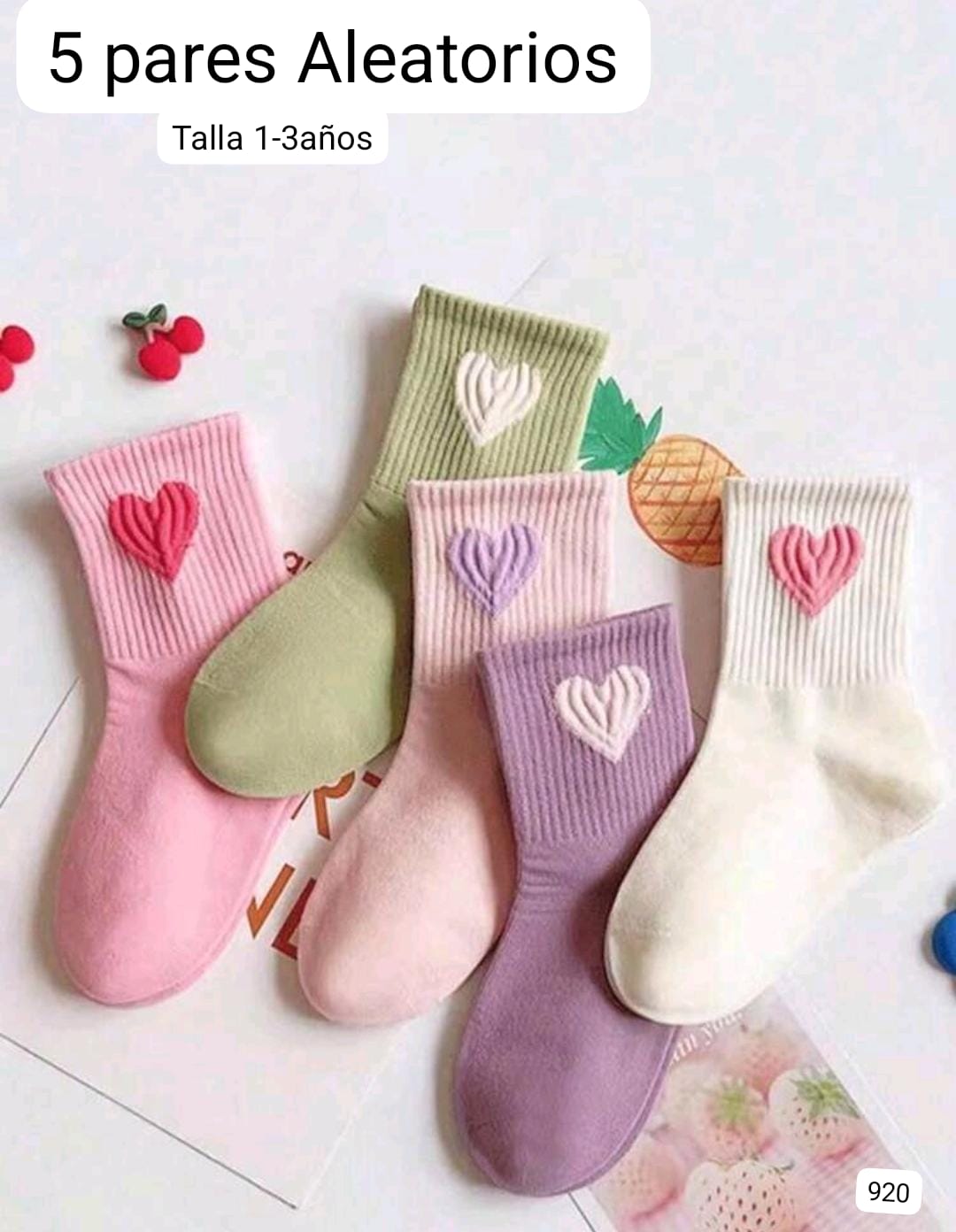 SET 4 PARES DE CALCETAS ALTAS