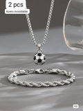 CADENA CON DIJE CON PELOTA + PULSERA